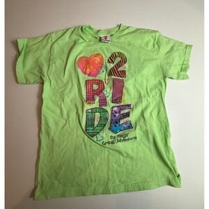 Six Flags Great Adventure Kids One‎ 2 Ride Graphic T-Shirt Large